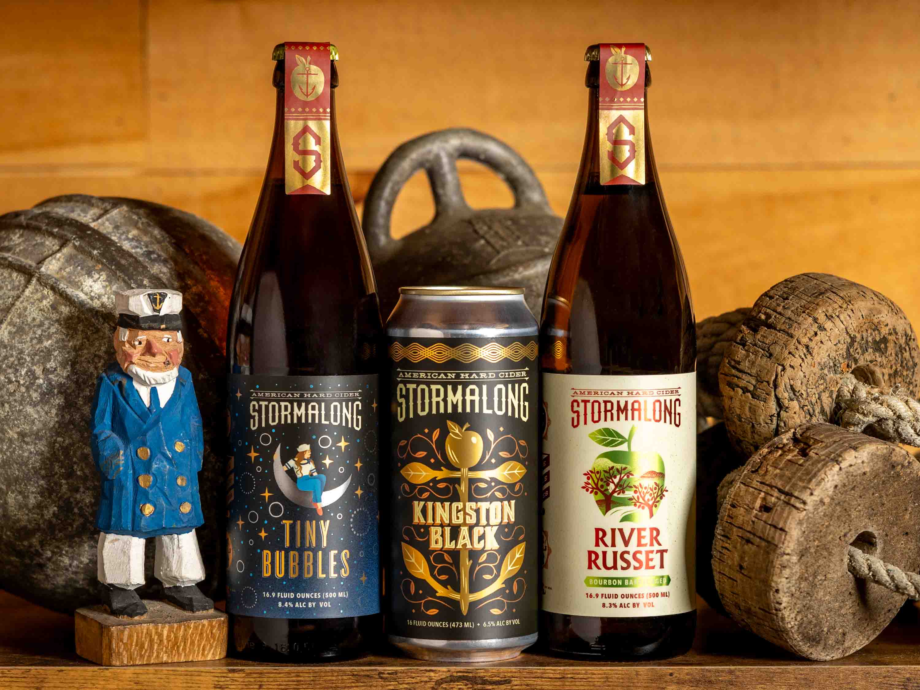 Three Rare Apple Club ciders